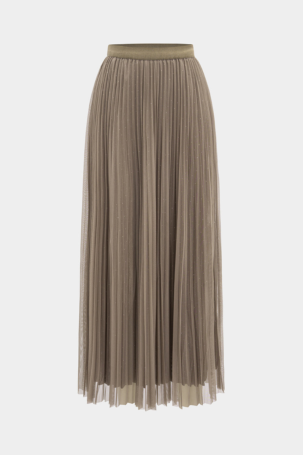 חצאית גבוהה עם רשת ואבני חן 