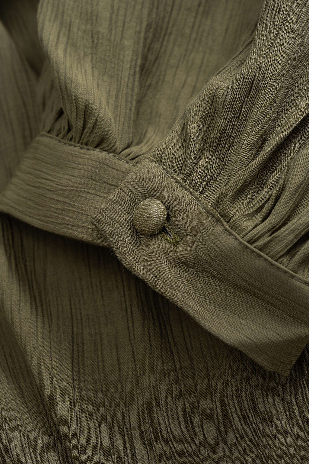 Ruched Tie-Back Long-Sleeve Maxi Dress