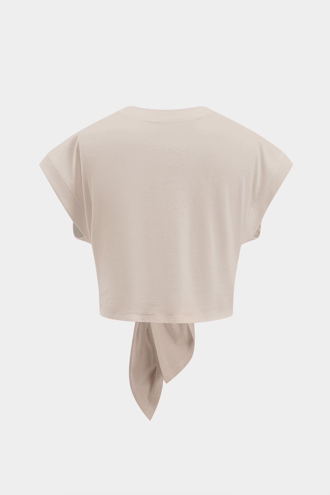 Camiseta Con Mangas Globo Y Lazo Para Diario Elegante