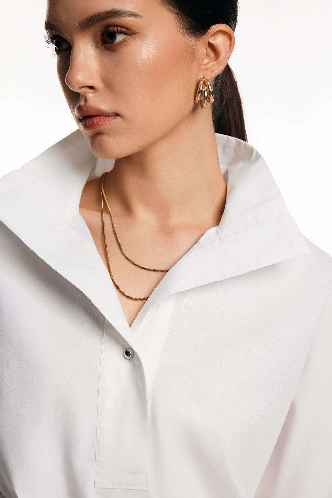 חולצת עטלף ארוכת שרוולים אחידה 