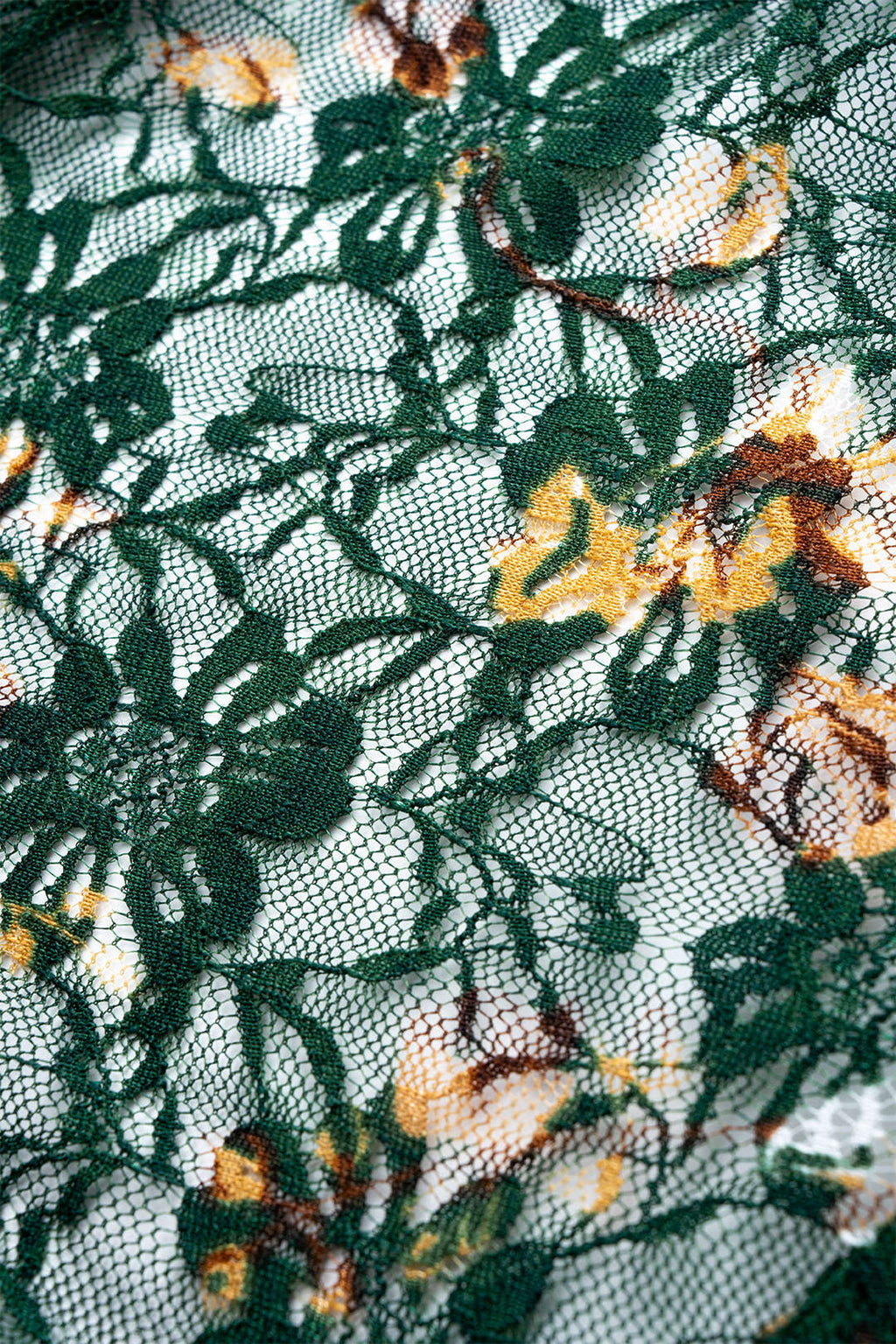 Floral Print Sheer Underwire Long Sleeve Bodysuit