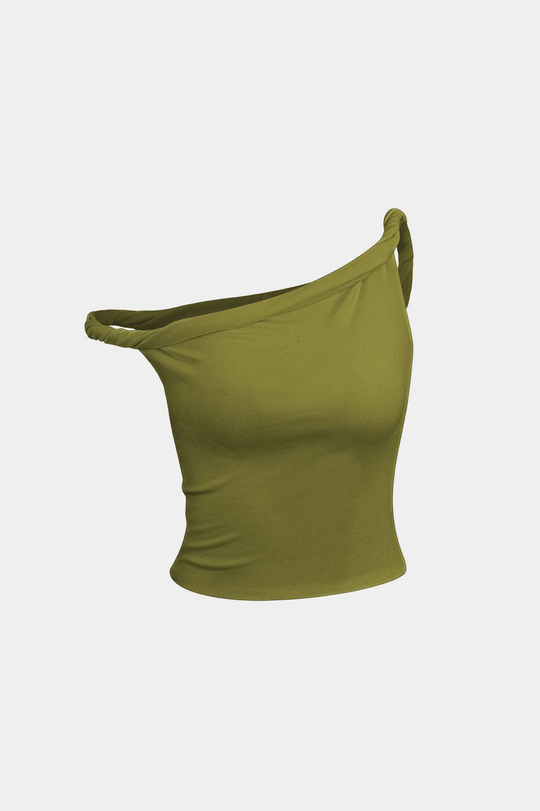 Top Asimétrico Sin Mangas Minimalista Elegante Diario