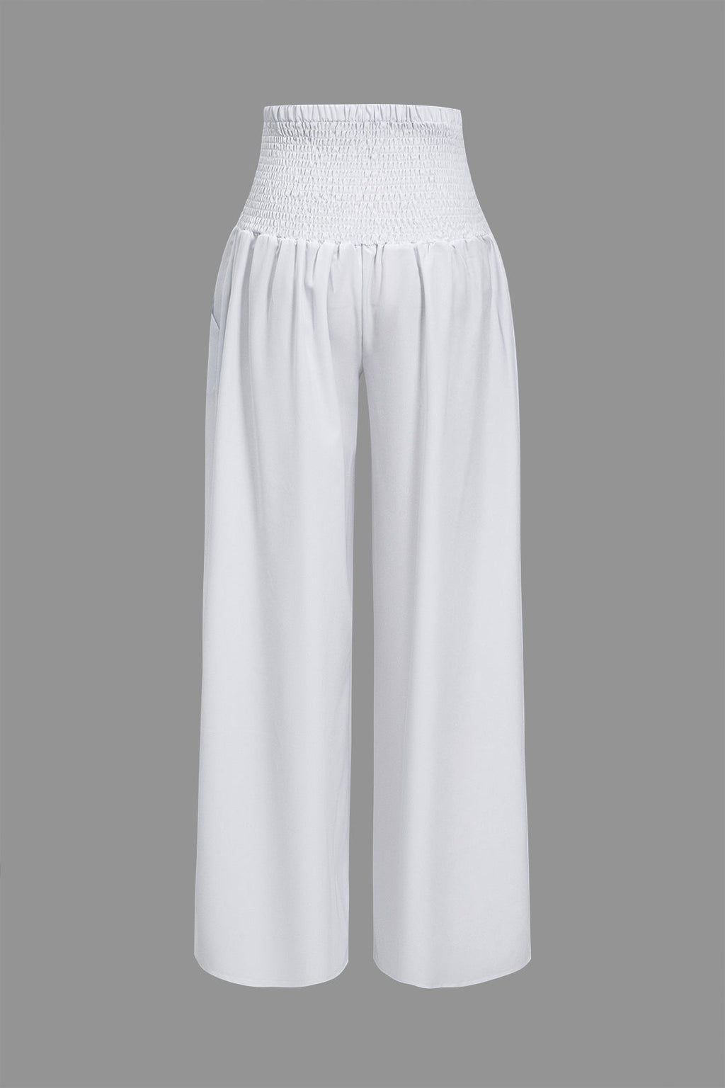 Conjunto Dos Piezas Top Volantes Y Pantalón Pierna Ancha