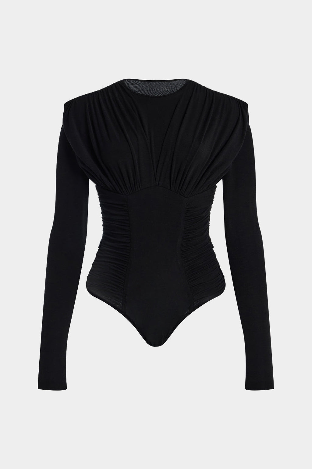 Ruched Long Sleeve Bodysuit