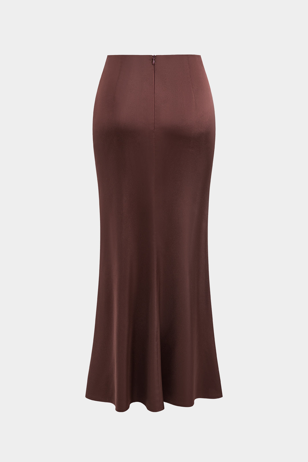 חצאית סאטן עם רוכסן 