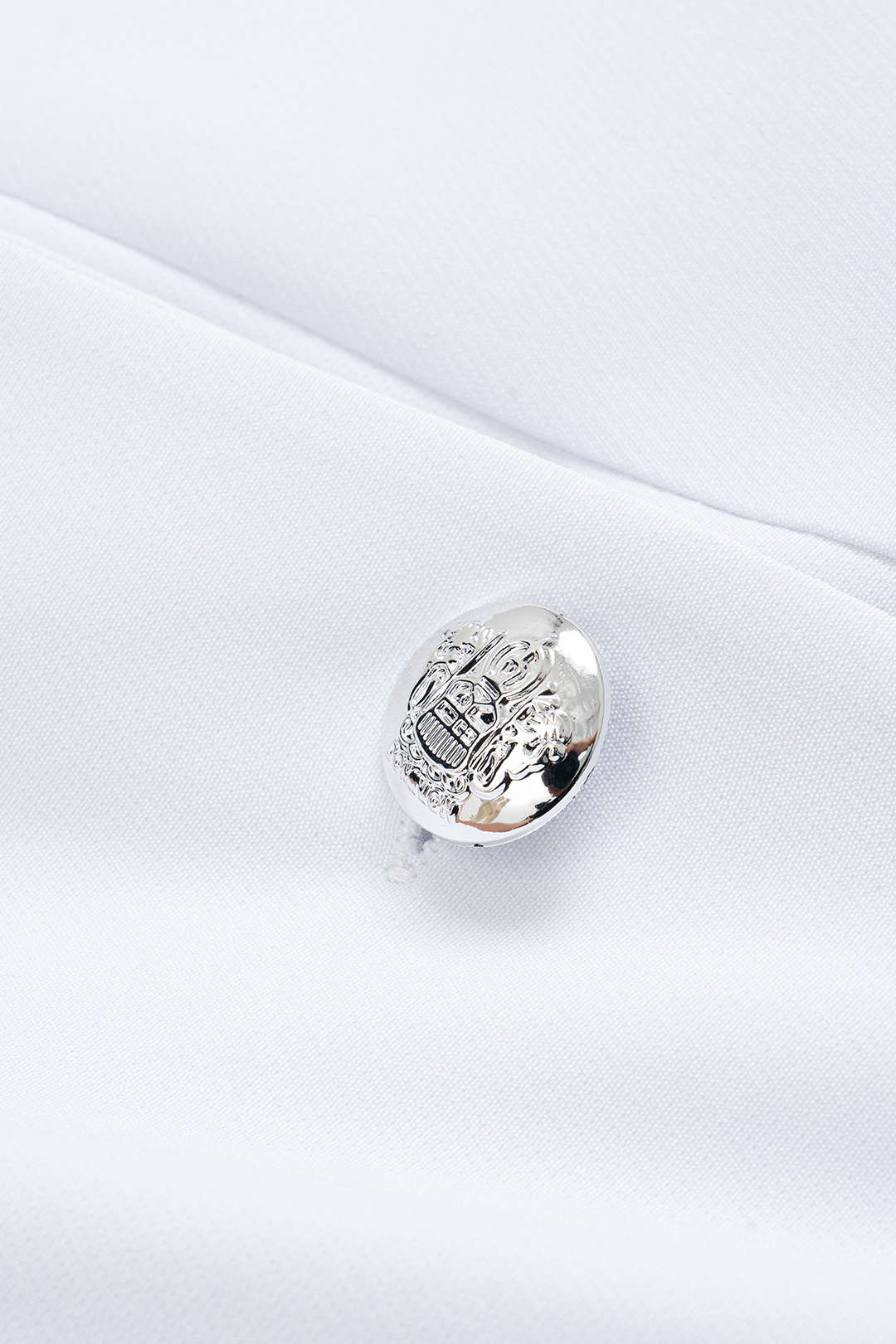 V-Neck Button Pleated Long Sleeve Mini Dress