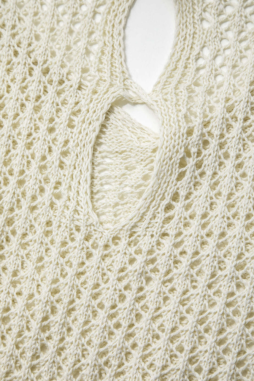 Knitted Cut Out Backless Long Sleeve Mini Dress