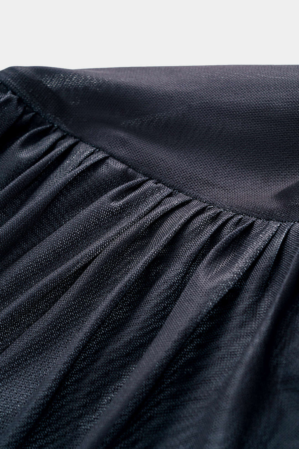 Mesh Colorblock Print Asymmetrical Ruched Long-Sleeve Mini Dress