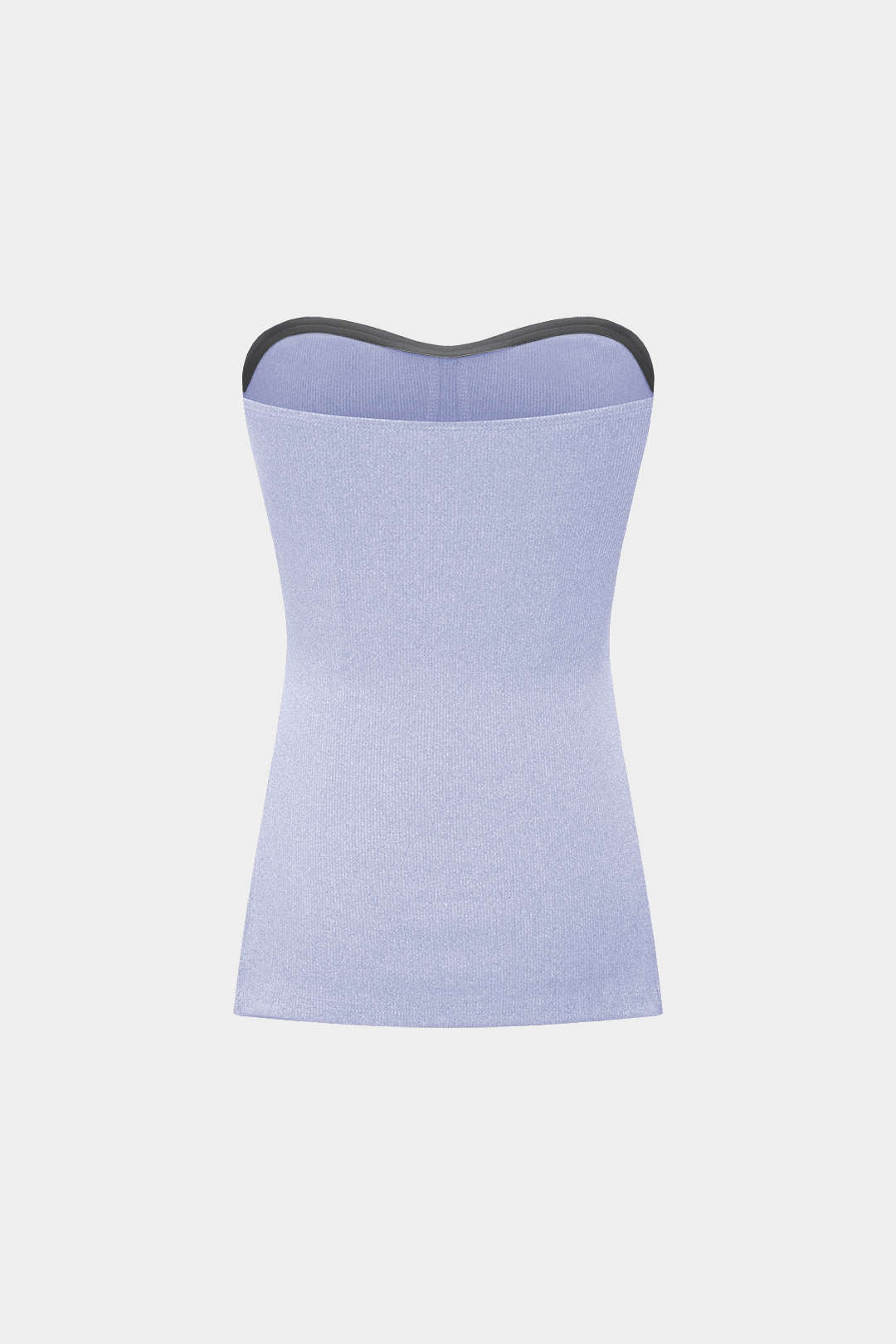 Conjunto Dos Piezas Top Sin Tirantes Y Shorts De Punto
