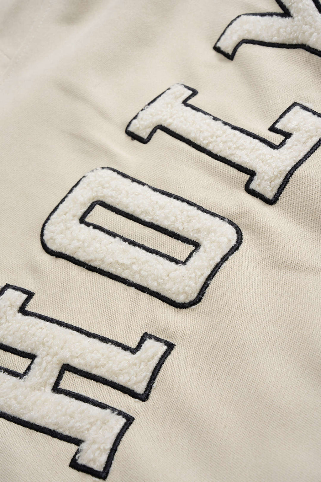 Letter Print Embroidery Hoodie