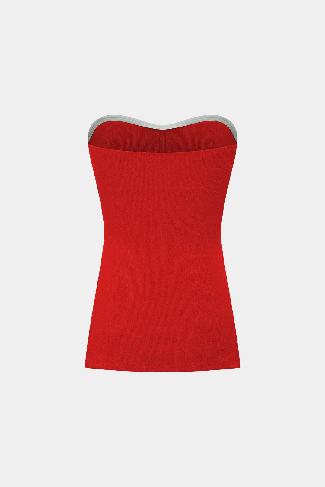Conjunto Dos Piezas Top Sin Tirantes Y Shorts De Punto
