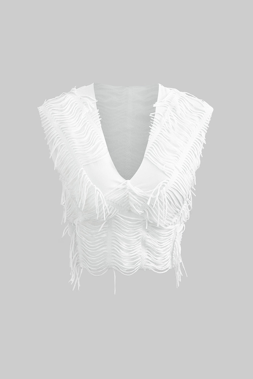 Conjunto Dos Piezas Top Escote En V Falda Con Abertura