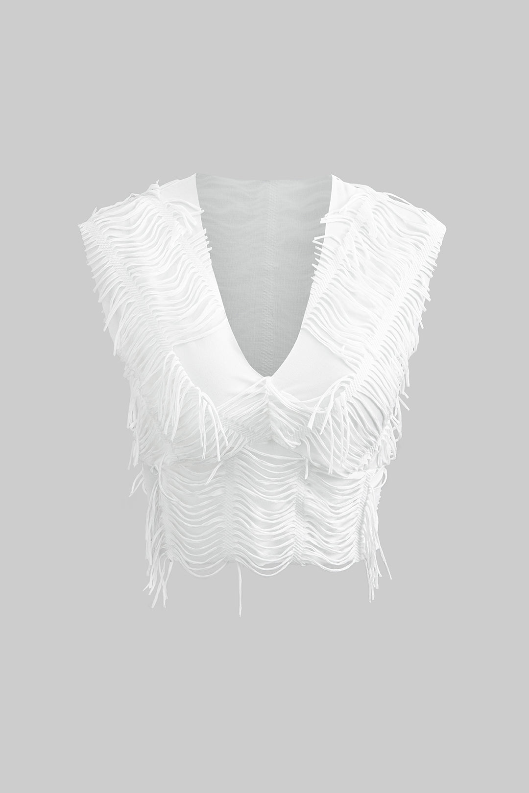 Conjunto Dos Piezas Top Escote En V Falda Con Abertura