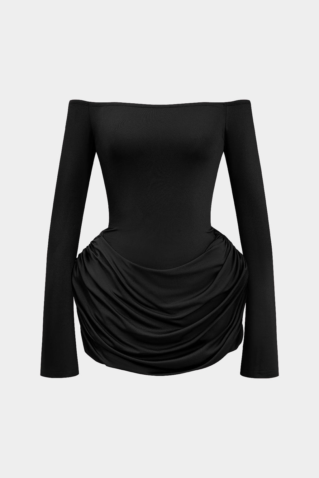 שמלת מיני עם כתפיים פתוחות 