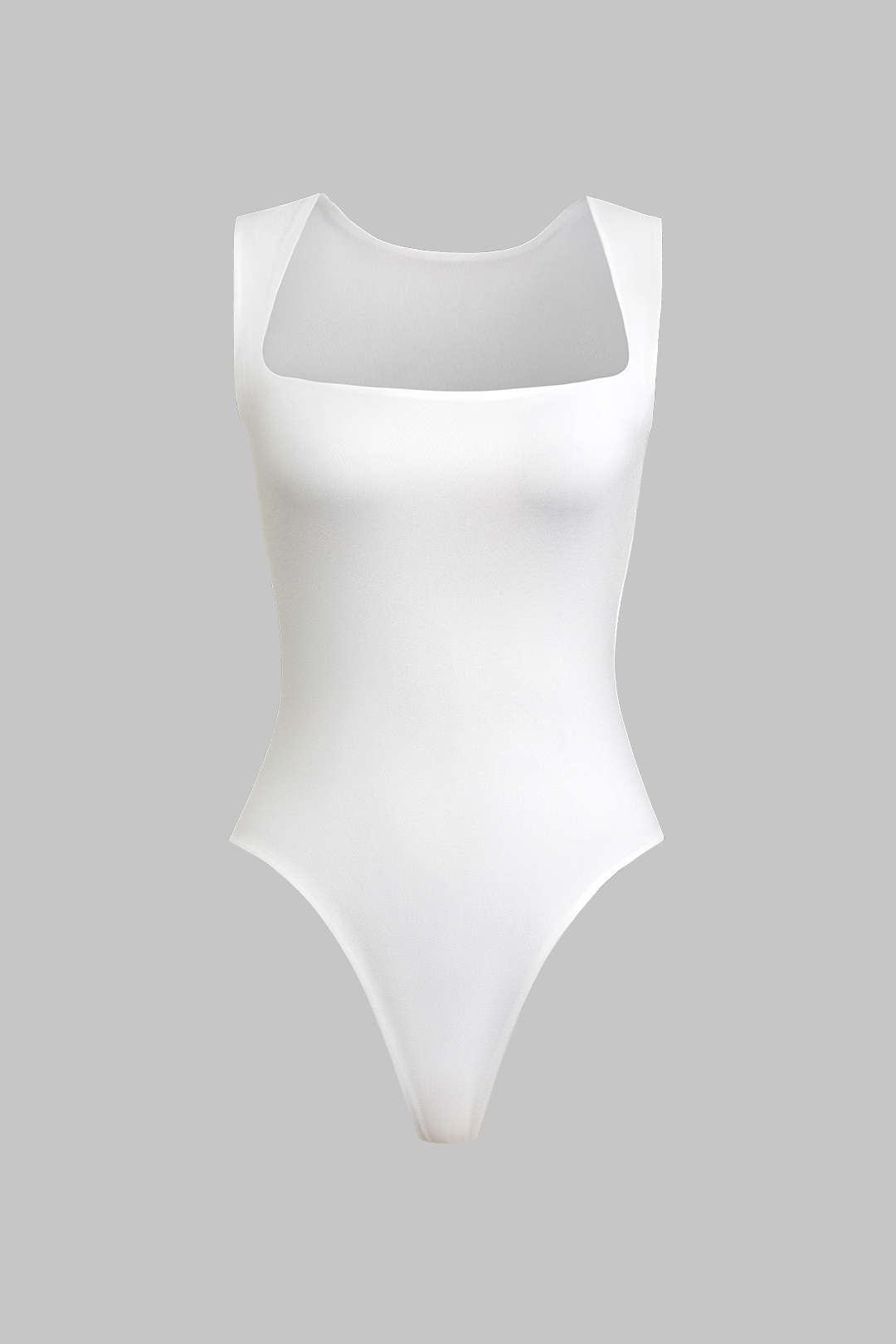 Bodysuit Minimalista Cuello Cuadrado Diario Para Mujer