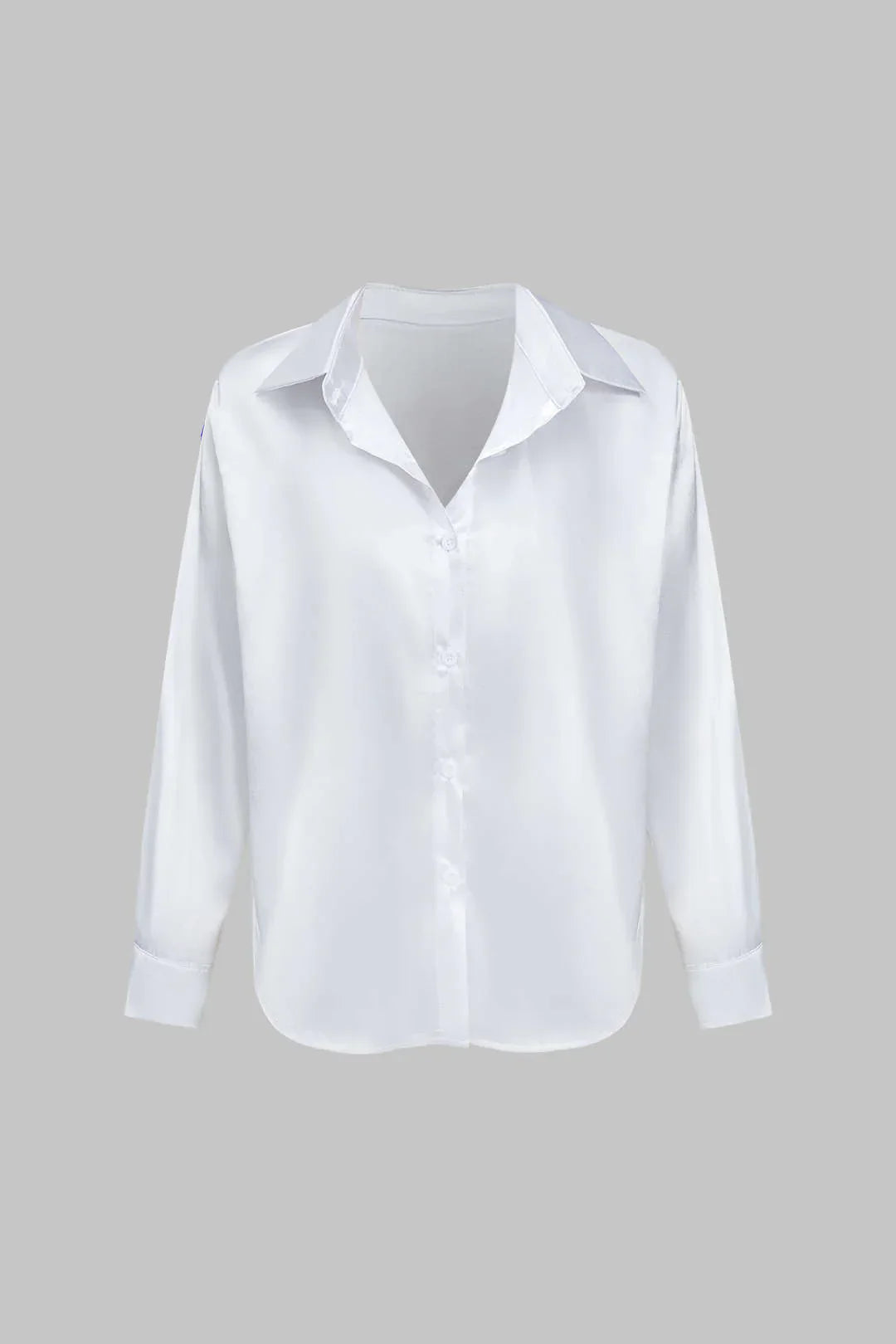 Camisa Rolen Silueta Cuello Clásico Manga Larga Cinturada