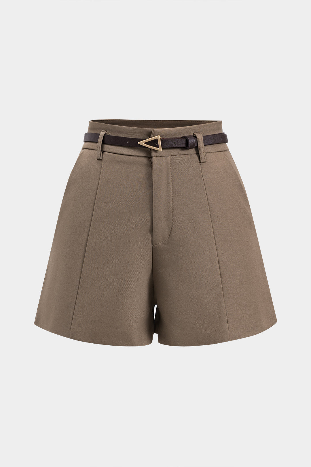 Shorts Con Cinturón Y Bolsillos Para Uso Diario Elegantes