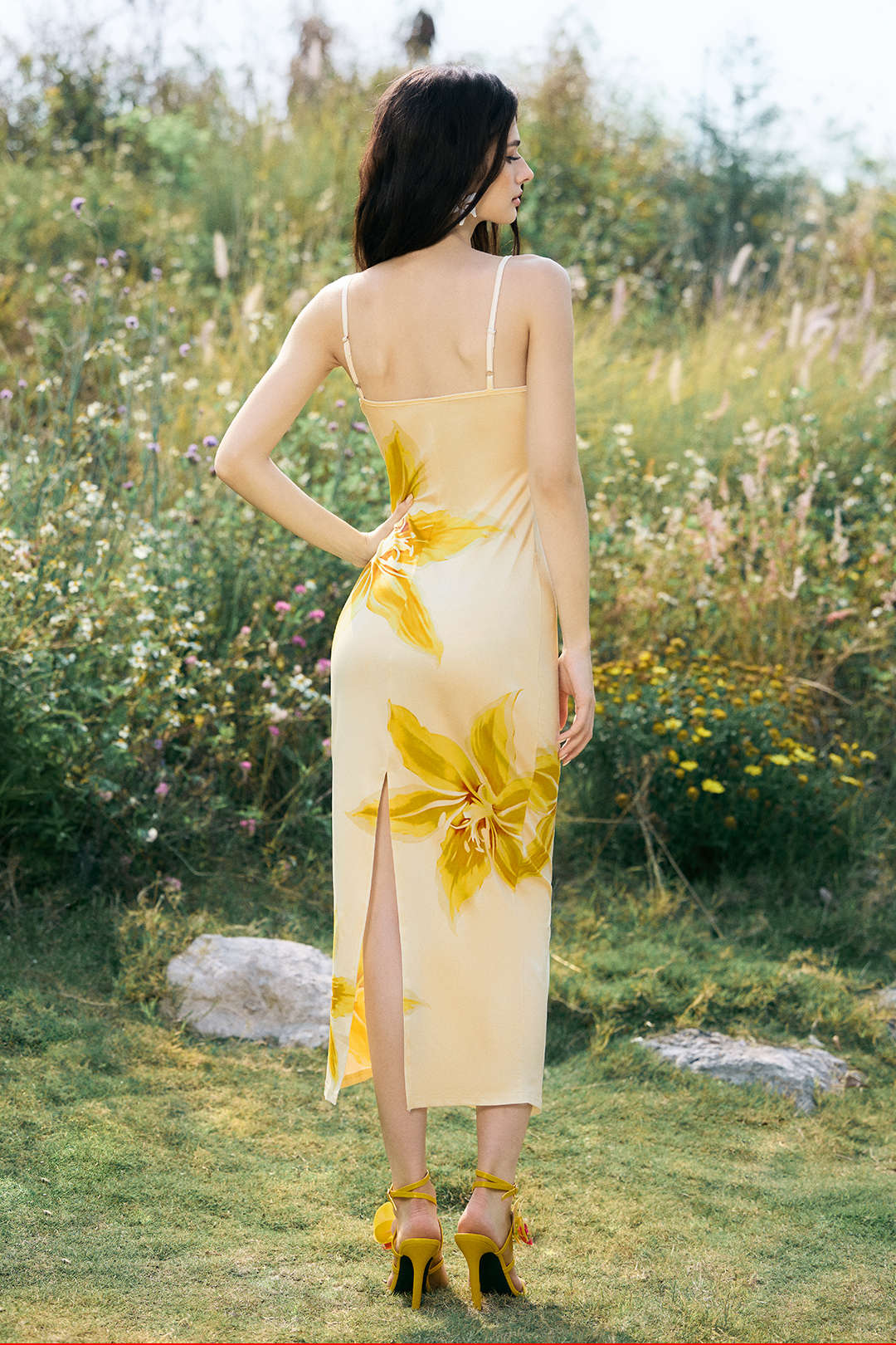 Vestido Maxi Floral Strapless Para Ocasiones Elegantes