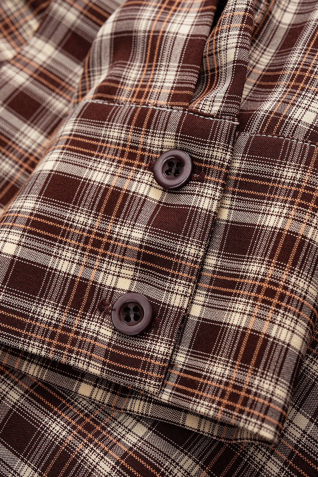 Plaid Print Patchwork Long Sleeve Mini Dress