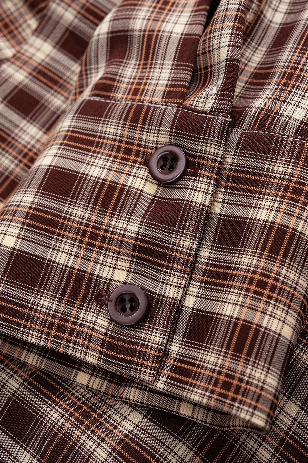 Plaid Print Patchwork Long Sleeve Mini Dress