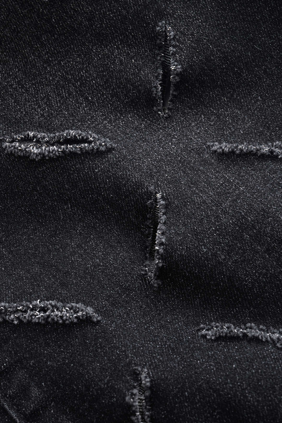Vaqueros Denim Pierna Ancha Con Desgaste Y Bolsillos Botón