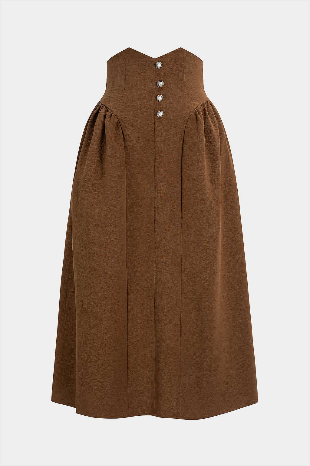 חצאית גבוהה עם כפתורים ומחשוף 