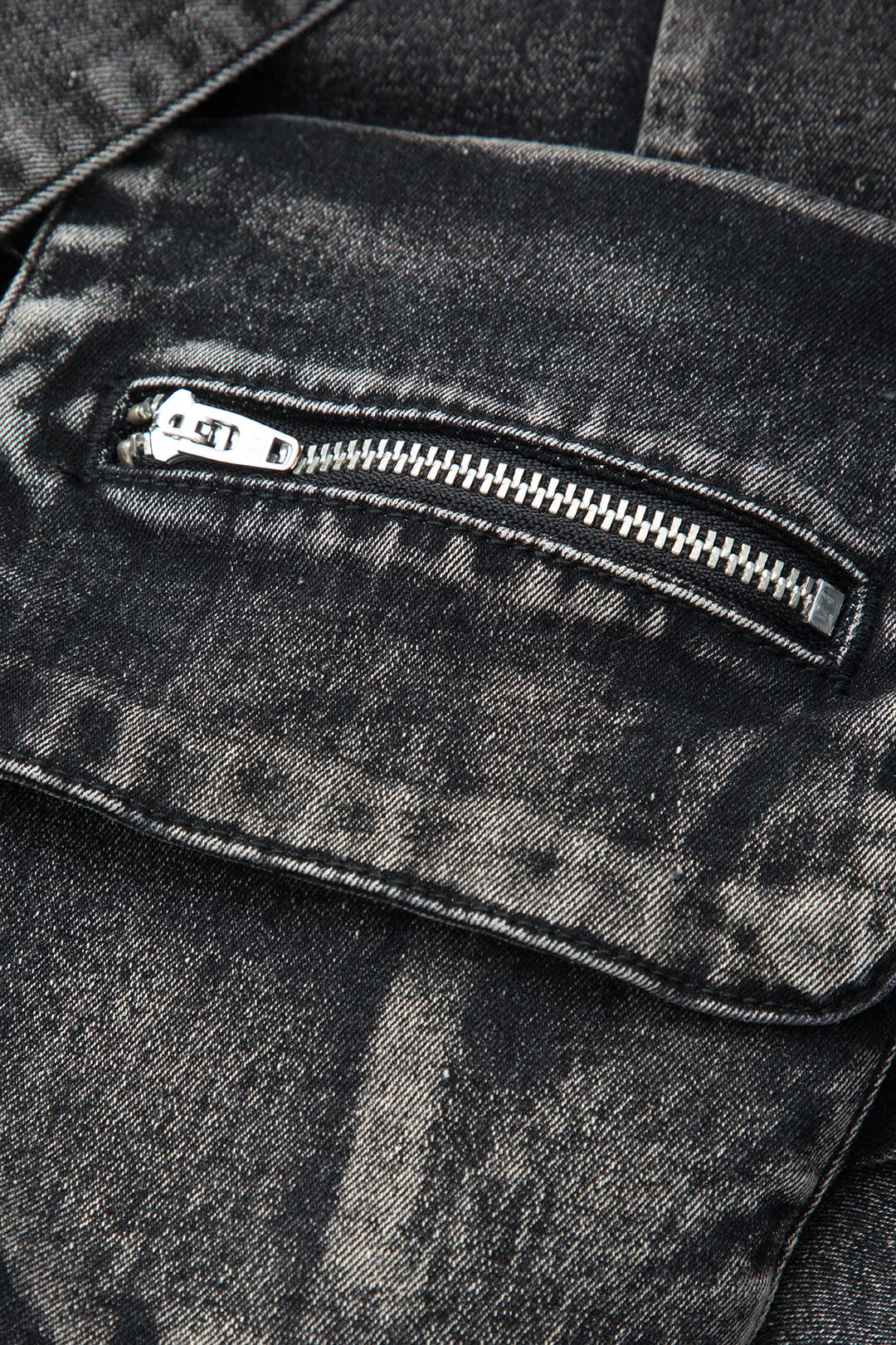 Falda Denim Cargo Cintura Elástica Con Bolsillos Clásica