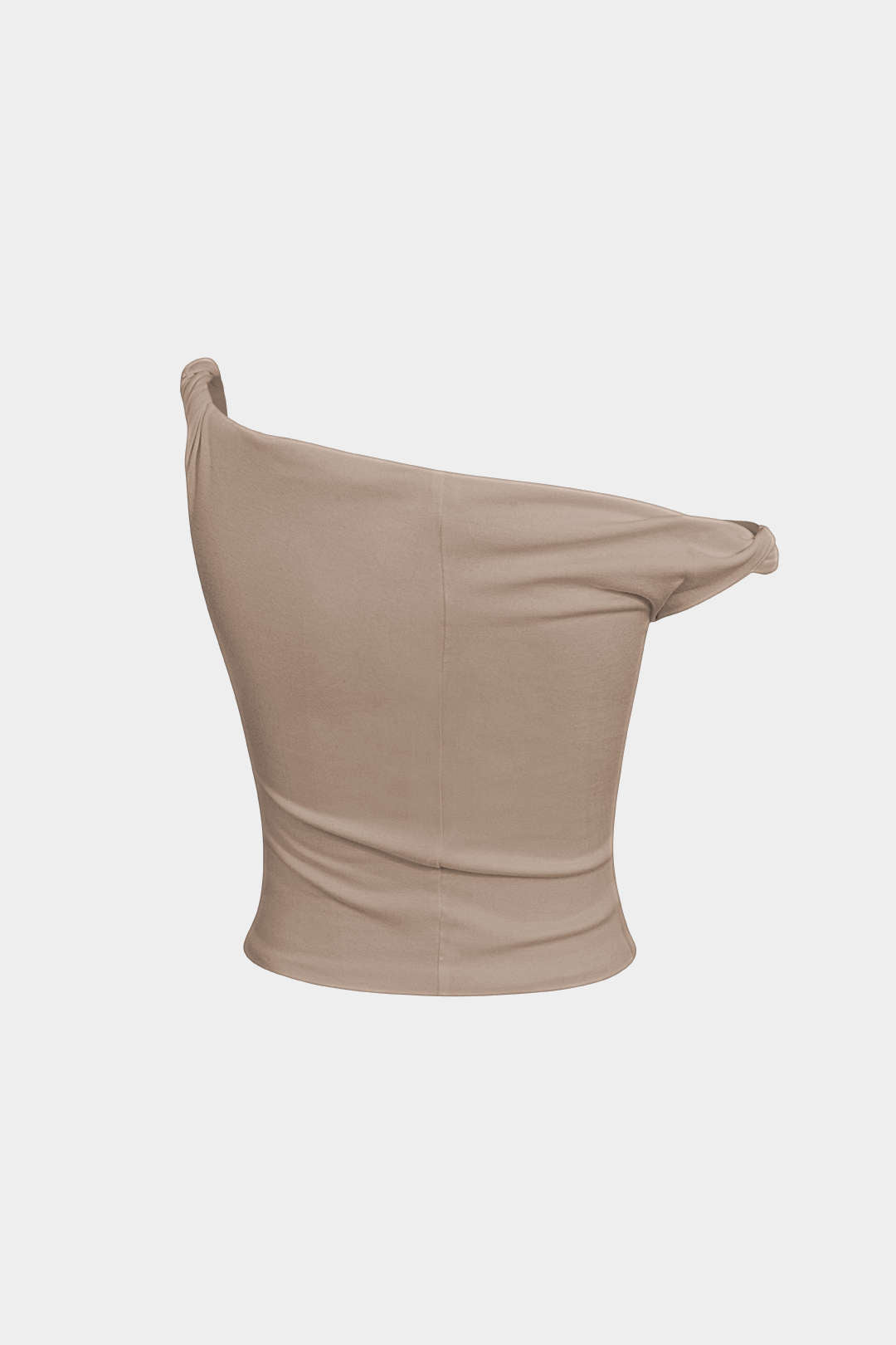 Top Asimétrico Sin Mangas Minimalista Elegante Diario
