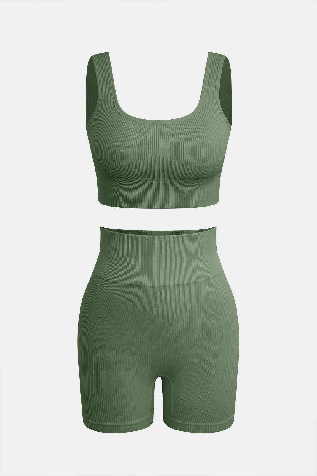 Conjunto Básico De Camiseta Sin Mangas Y Shorts Para Yoga