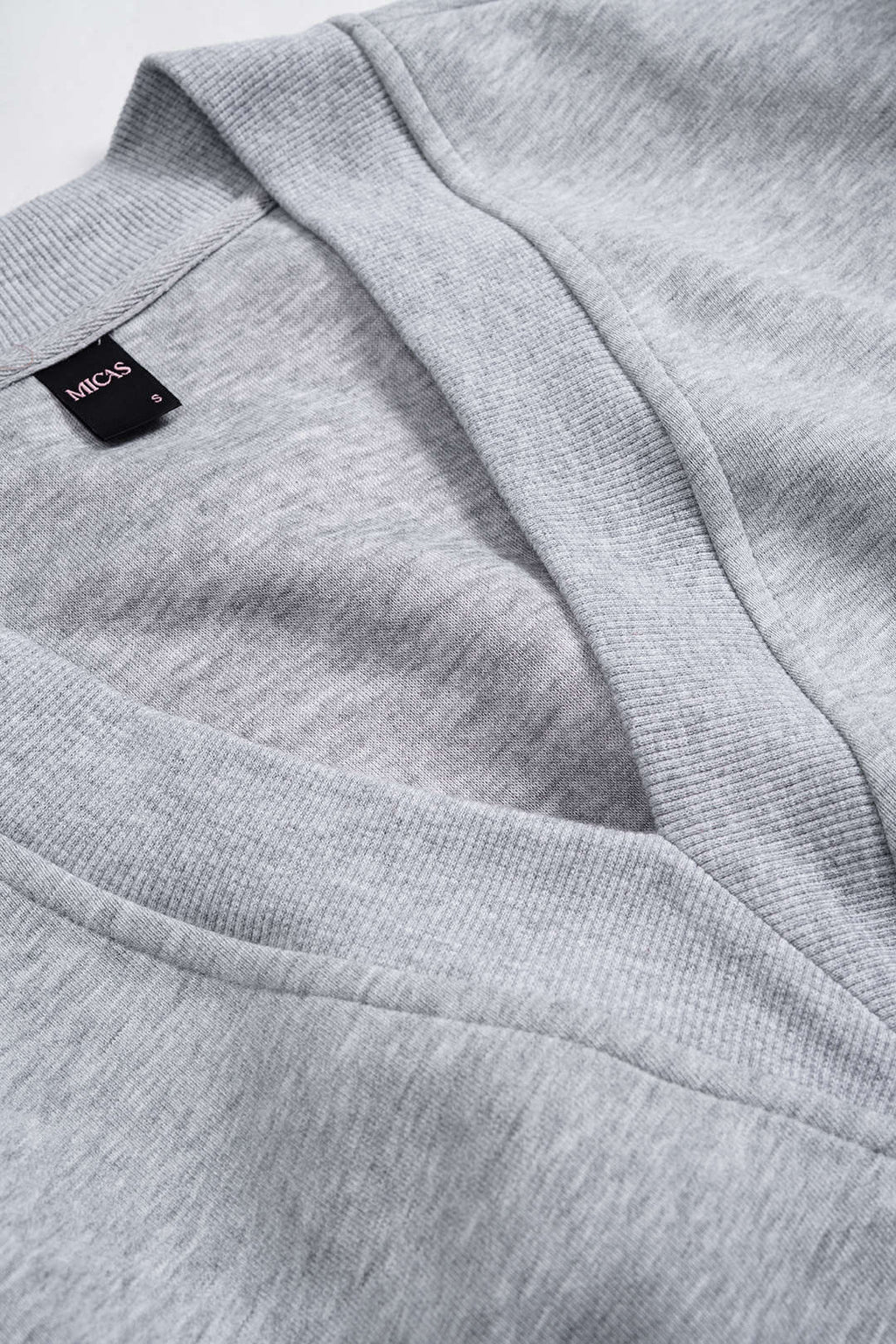 V-Neck Waist Long Sleeve Mini Dress