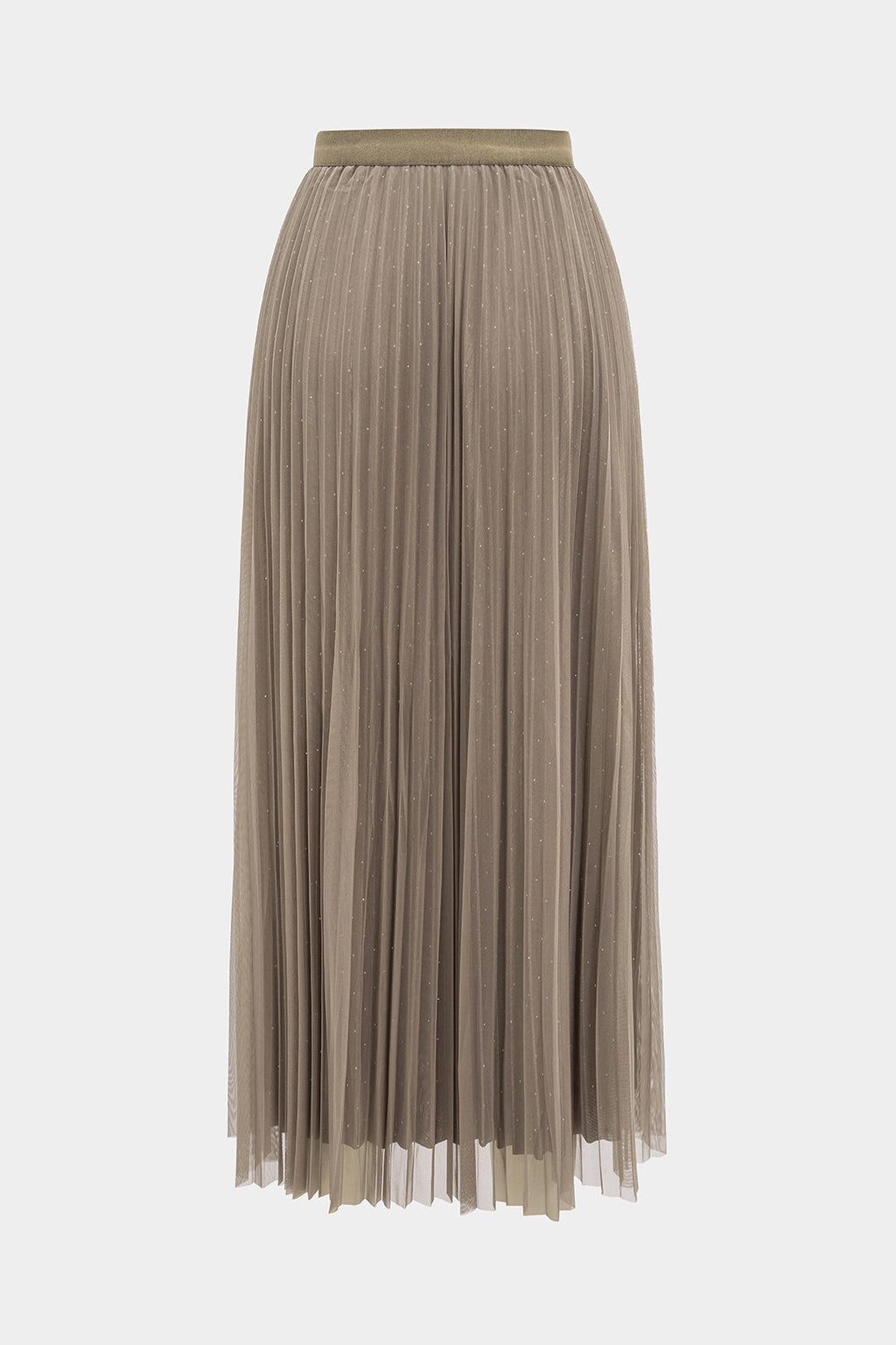 חצאית גבוהה עם רשת ואבני חן 