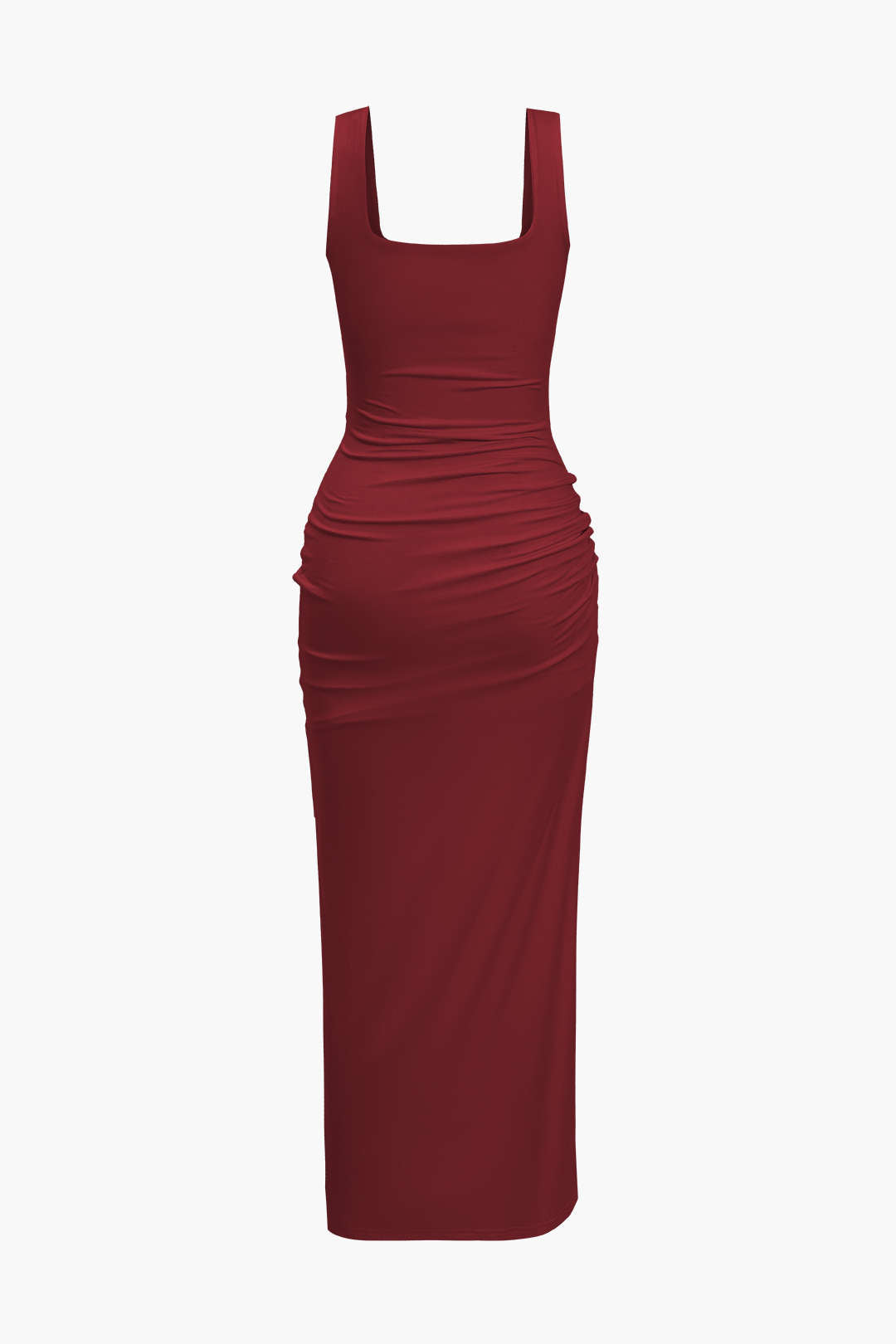 Vestido Midi Reversible Con Abertura Frontal Elegante