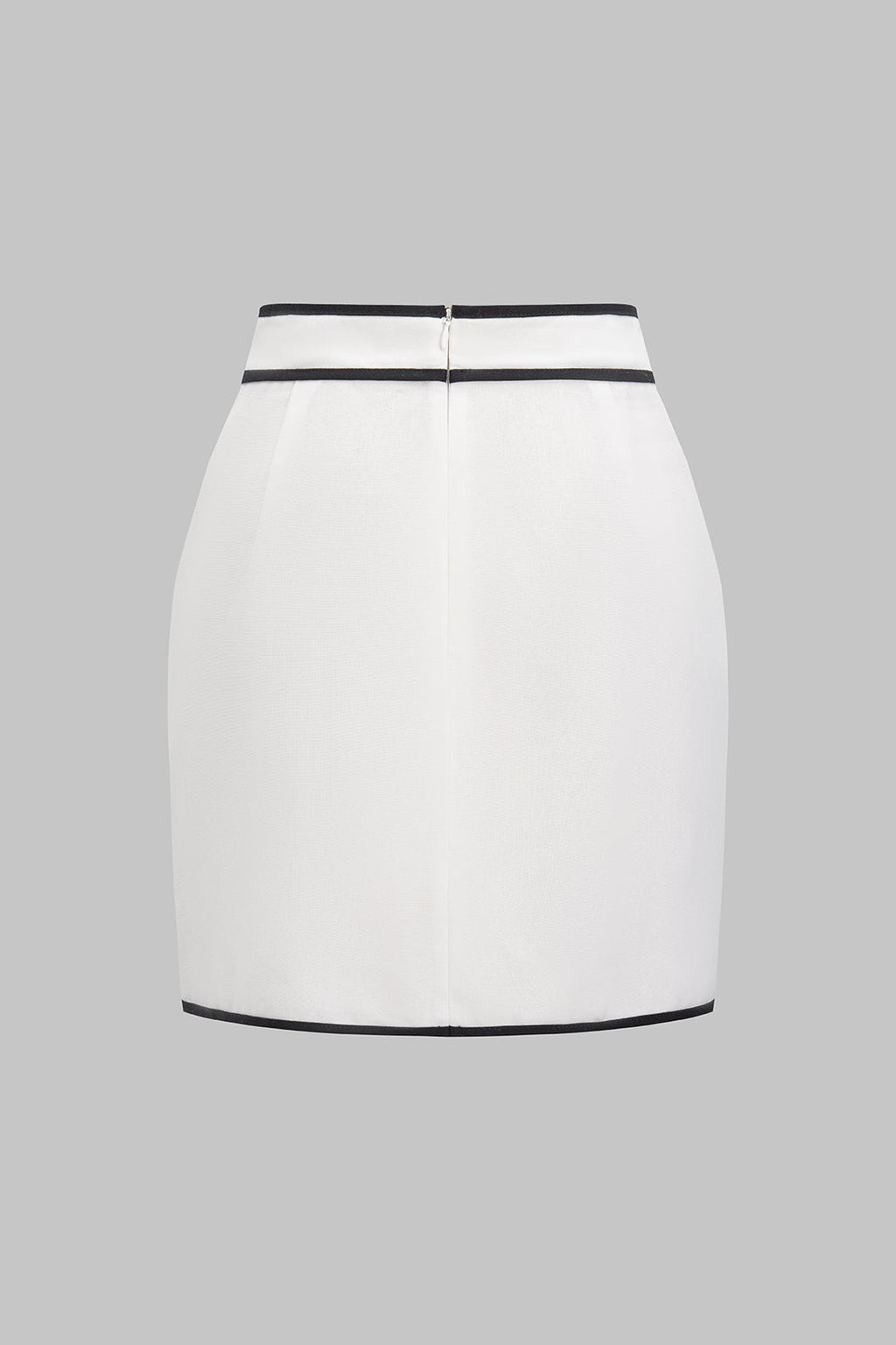 חצאית קשירה בגזרה מנוקדת מפשתן 