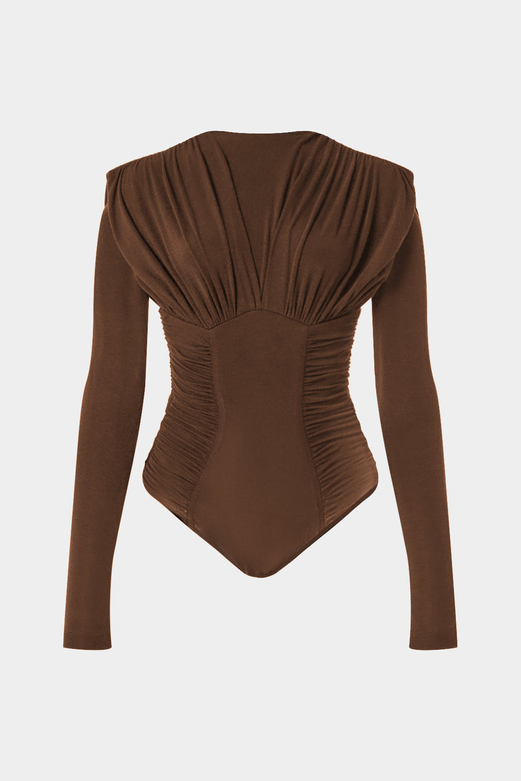 Ruched Long Sleeve Bodysuit
