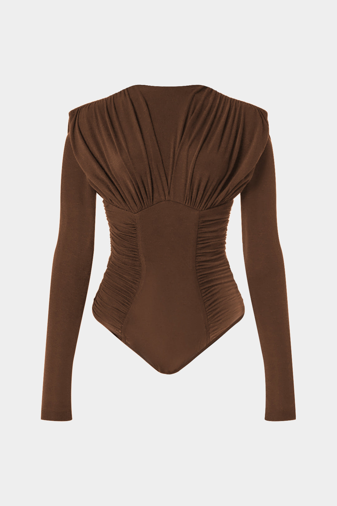 Ruched Long Sleeve Bodysuit