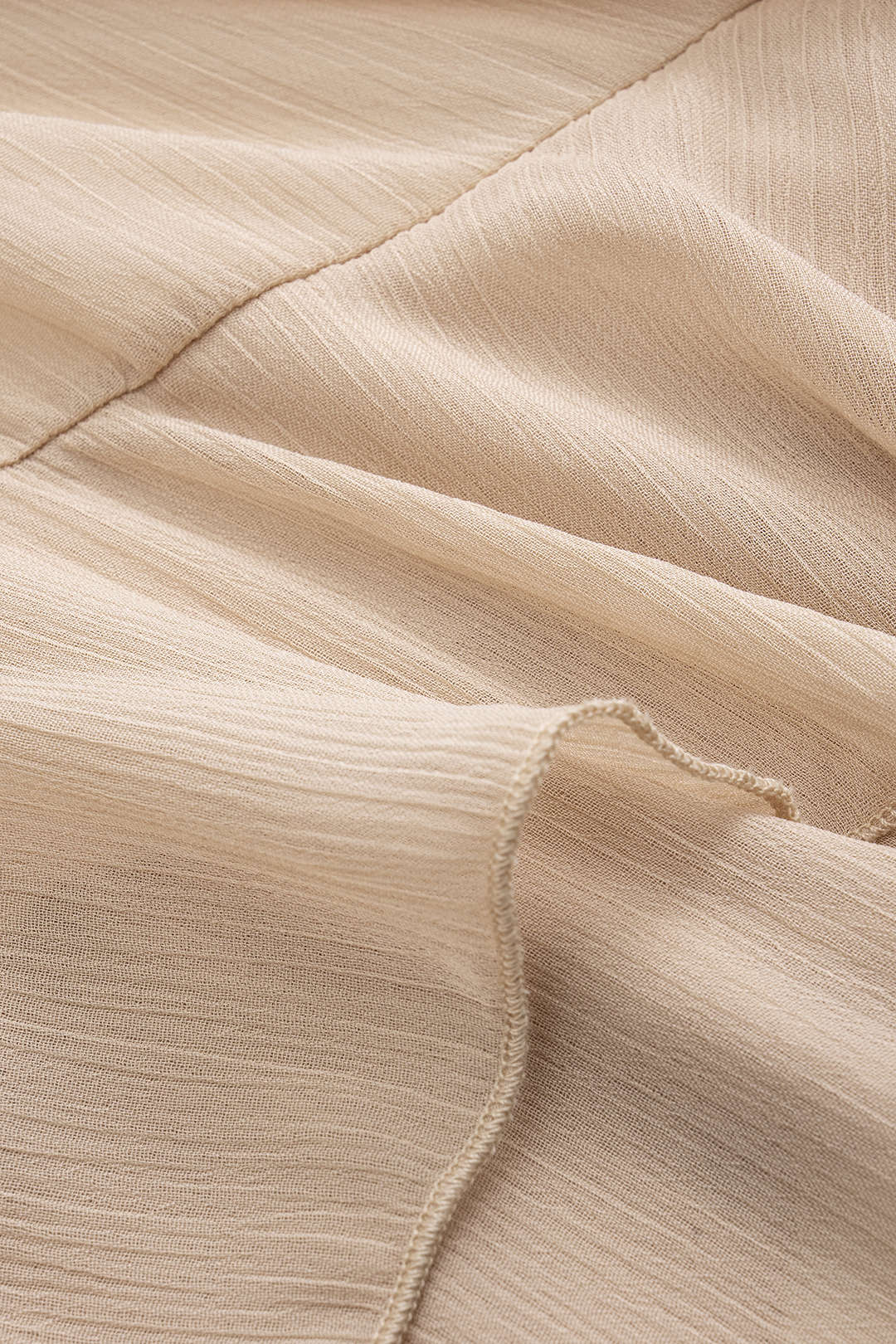 Mesh Sheer Tie-Up Ruffle Long Sleeve Maxi Dress