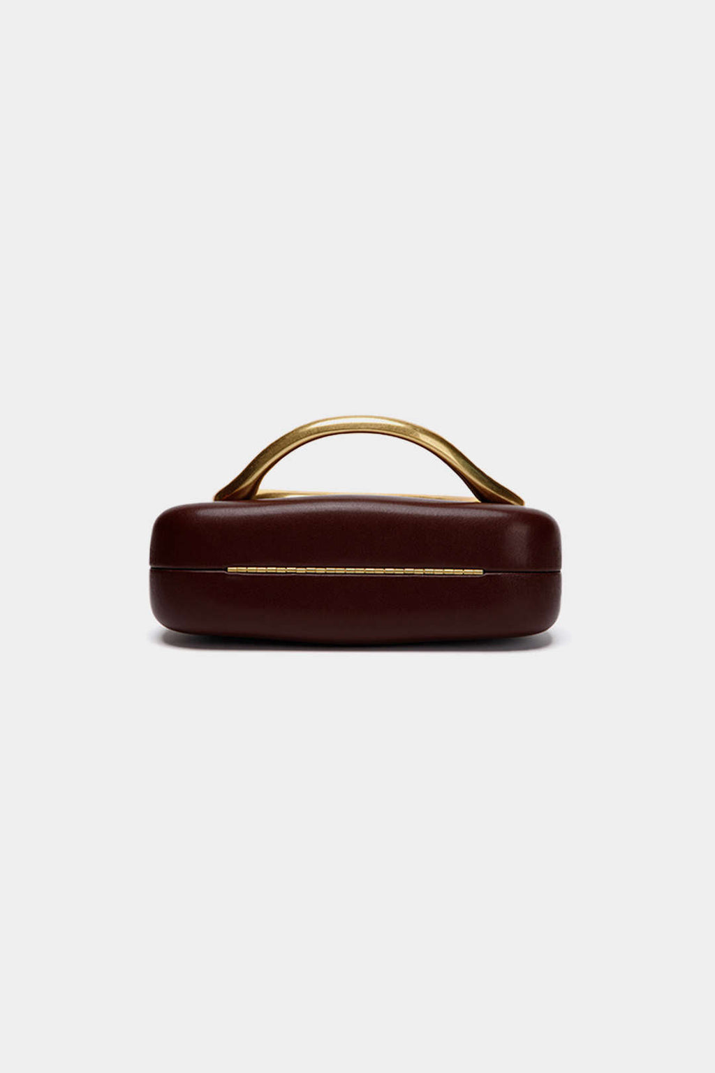 Clutch Minimalista De Cuero Sintético Con Detalle Metálico