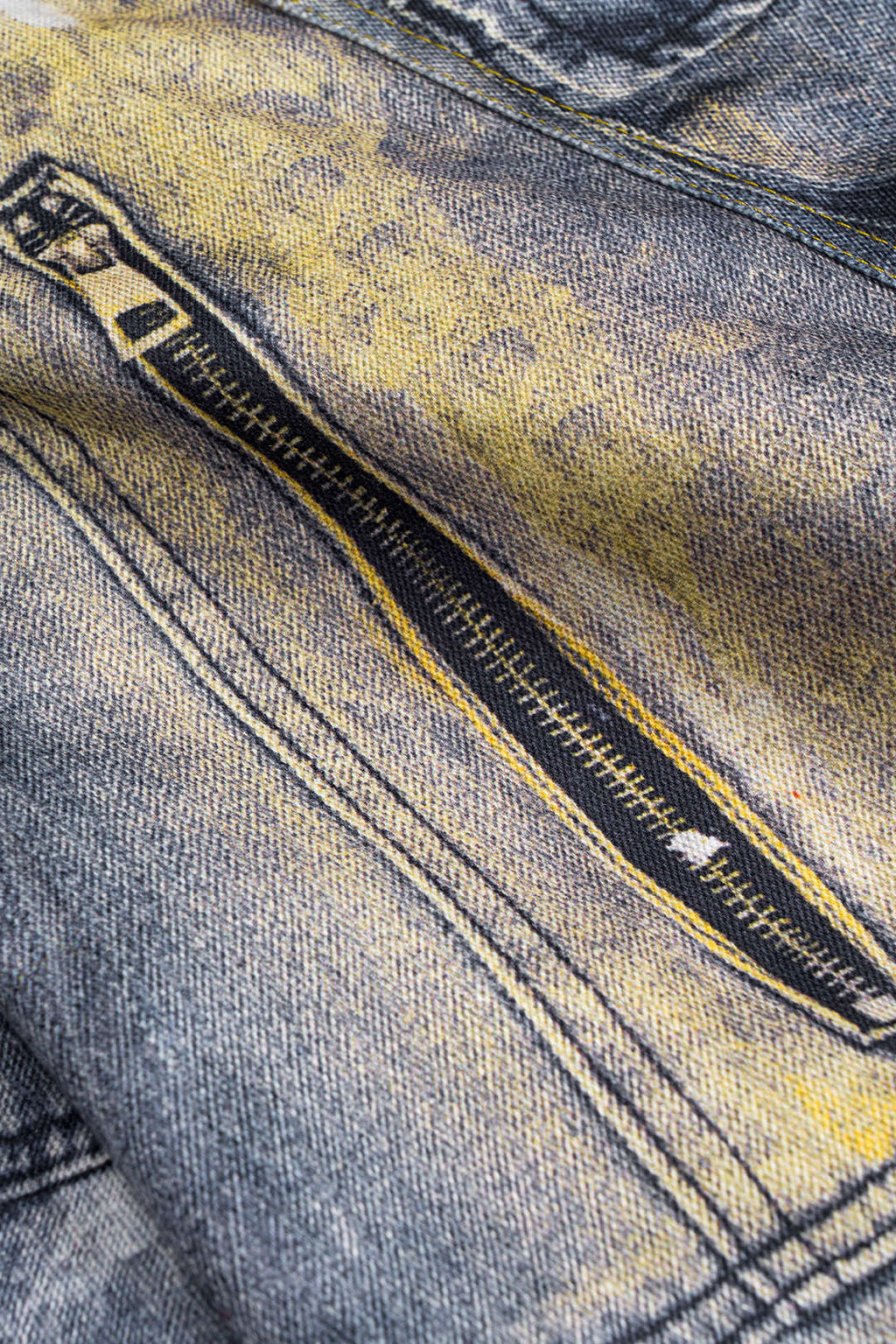Pantalón Barril con Estampado Abstracto y Bolsillos