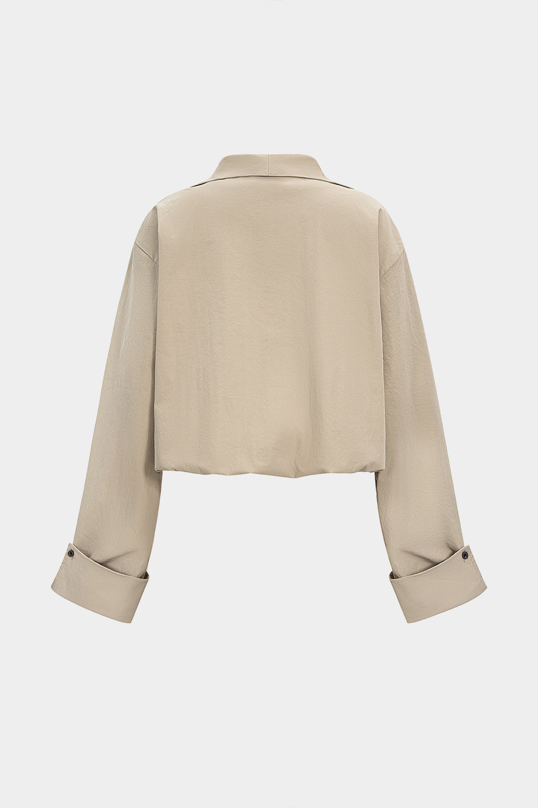 חולצה ארוכת שרוולים עם צווארון V 