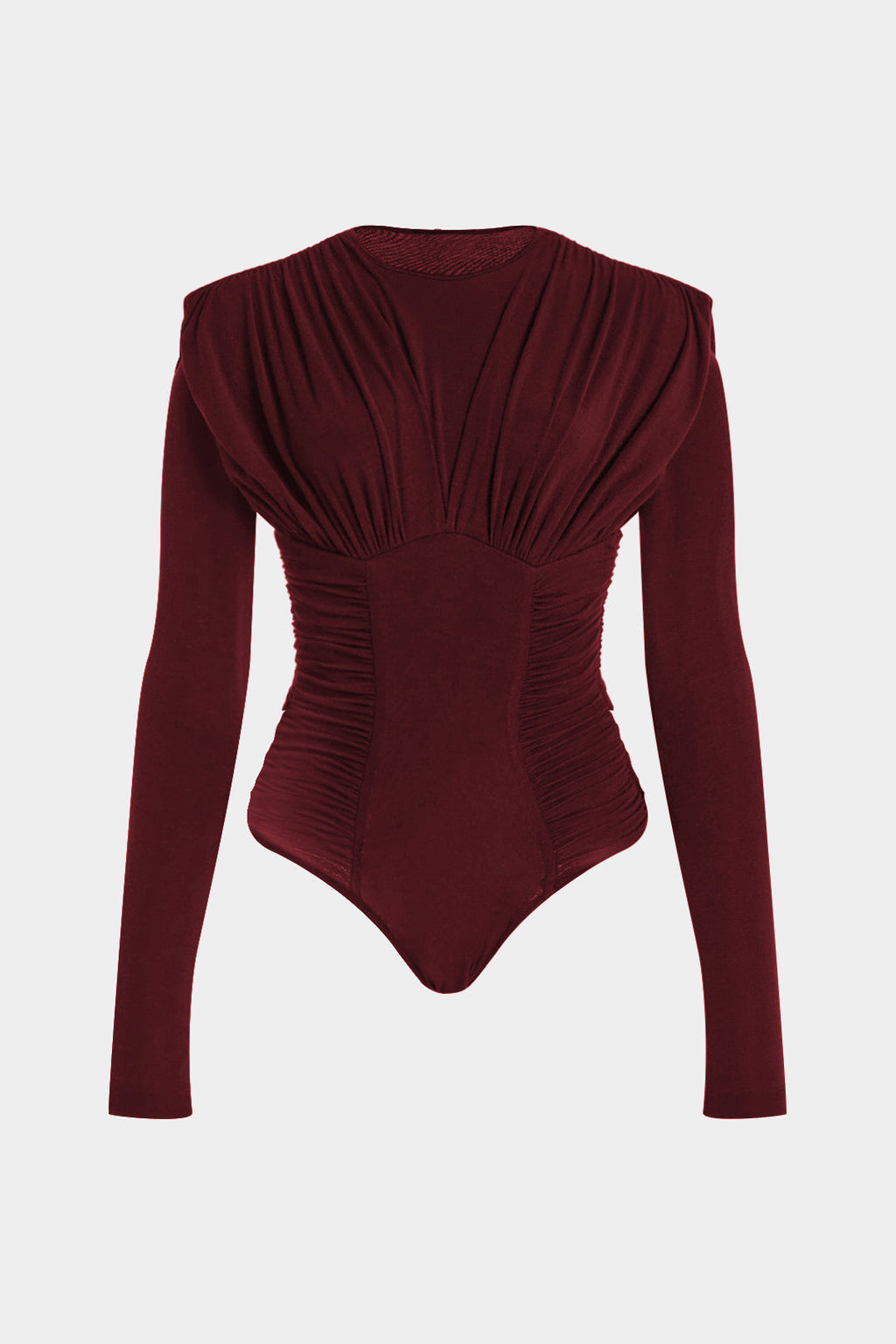 Ruched Long Sleeve Bodysuit