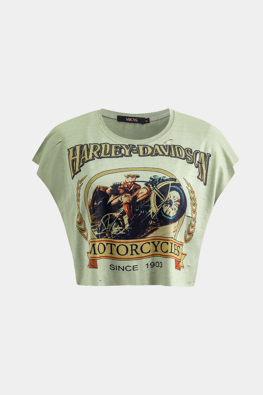 Camiseta Sin Mangas Con Gráfico De Motocicleta Elegante