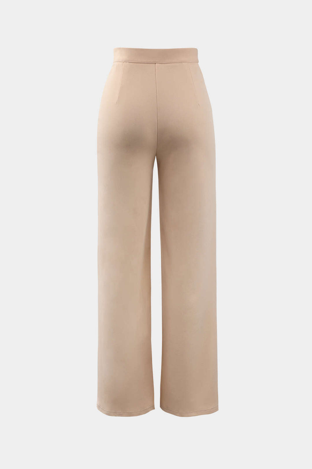 Pantalones Rectos Elegantes de Cintura Alta con Pliegues