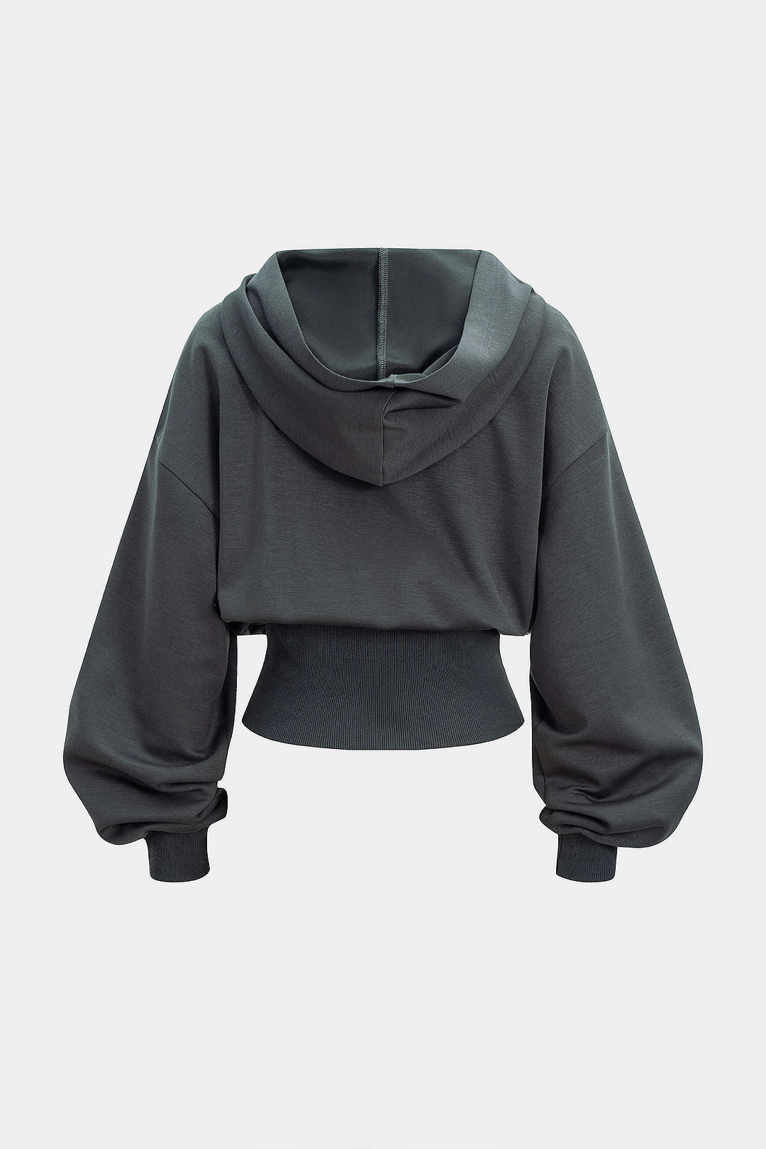 Letter Embroidery Long-Sleeve Hoodie