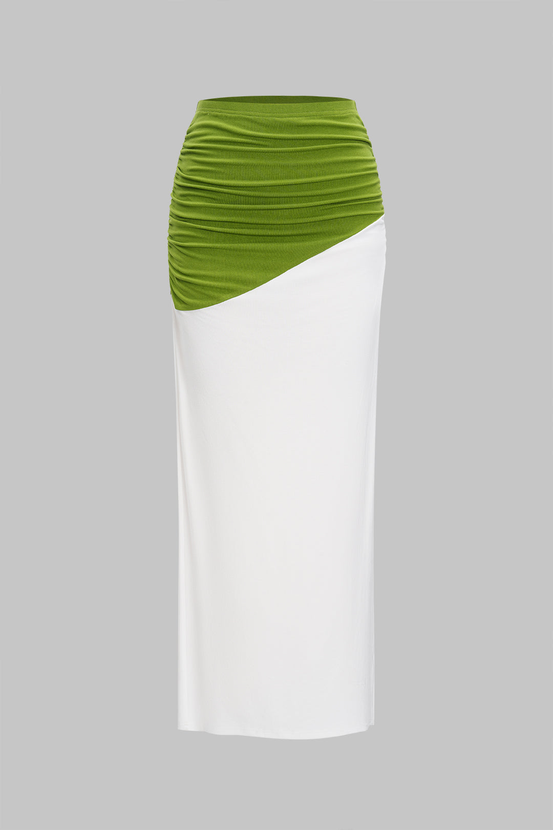 חצאית אסימטרית עם טלאים וקשירה 