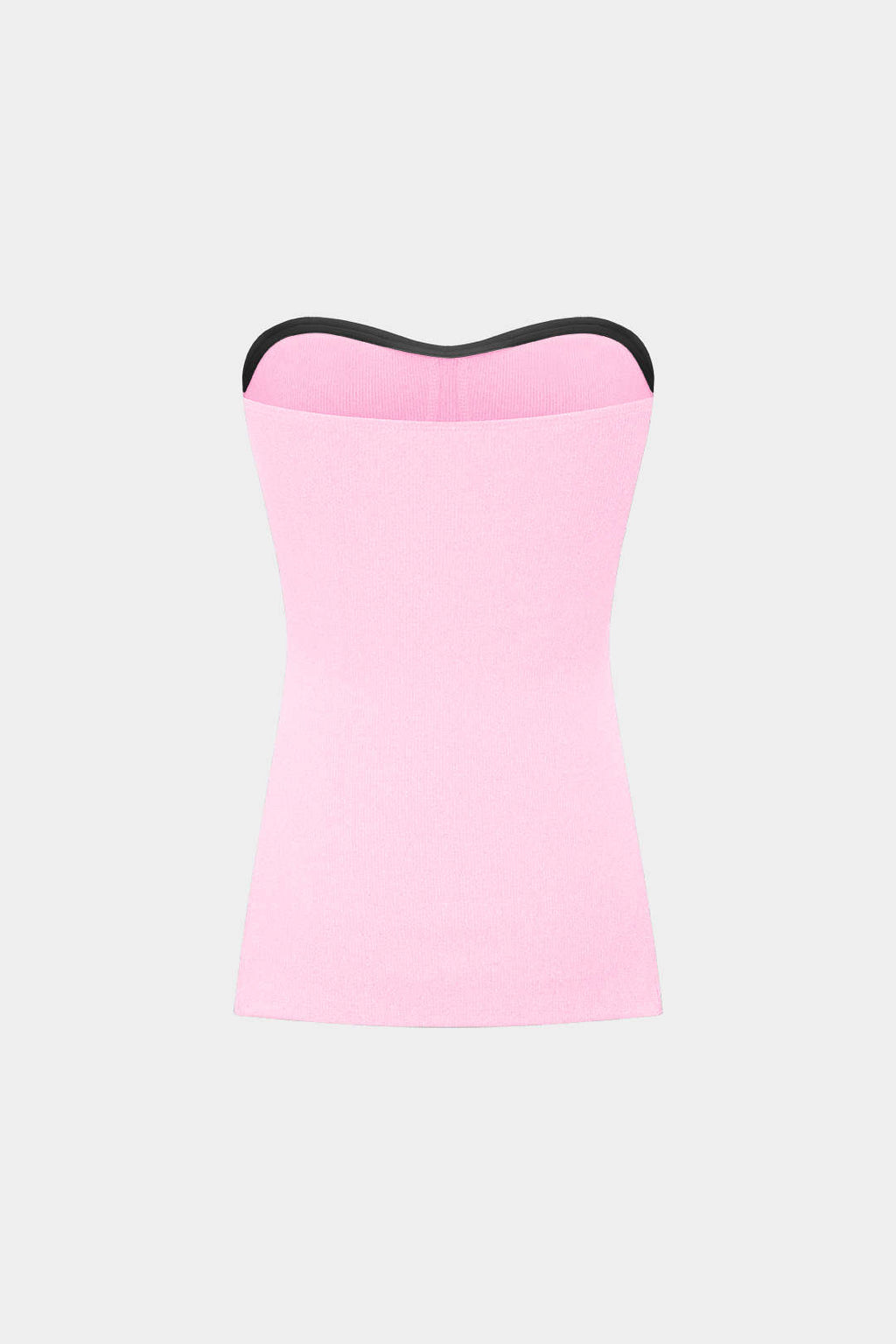 Conjunto Dos Piezas Top Sin Tirantes Y Shorts De Punto