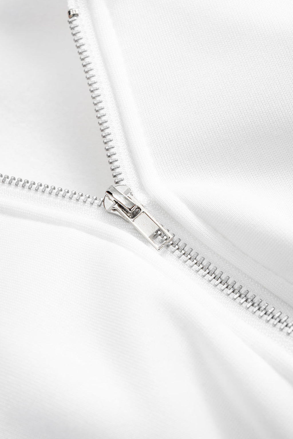 Drawstring Zipper Hoodie And Shirred Waistband Pants Set