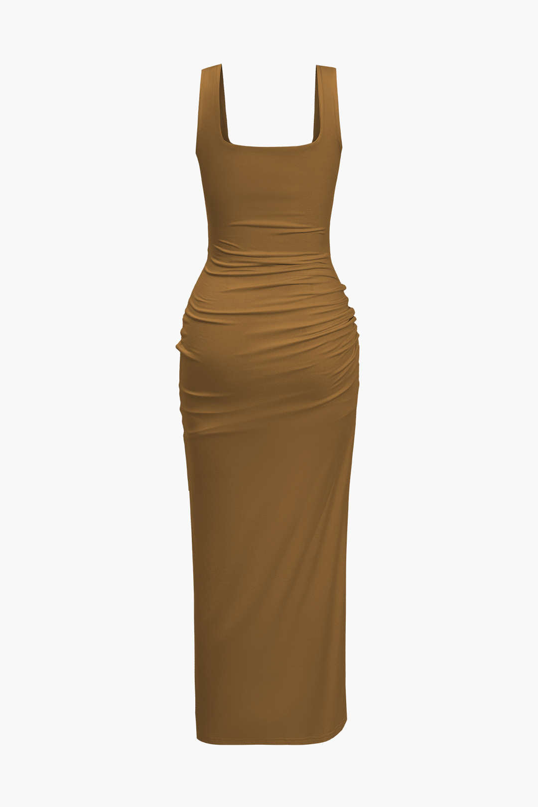 Vestido Midi Reversible Con Abertura Frontal Elegante