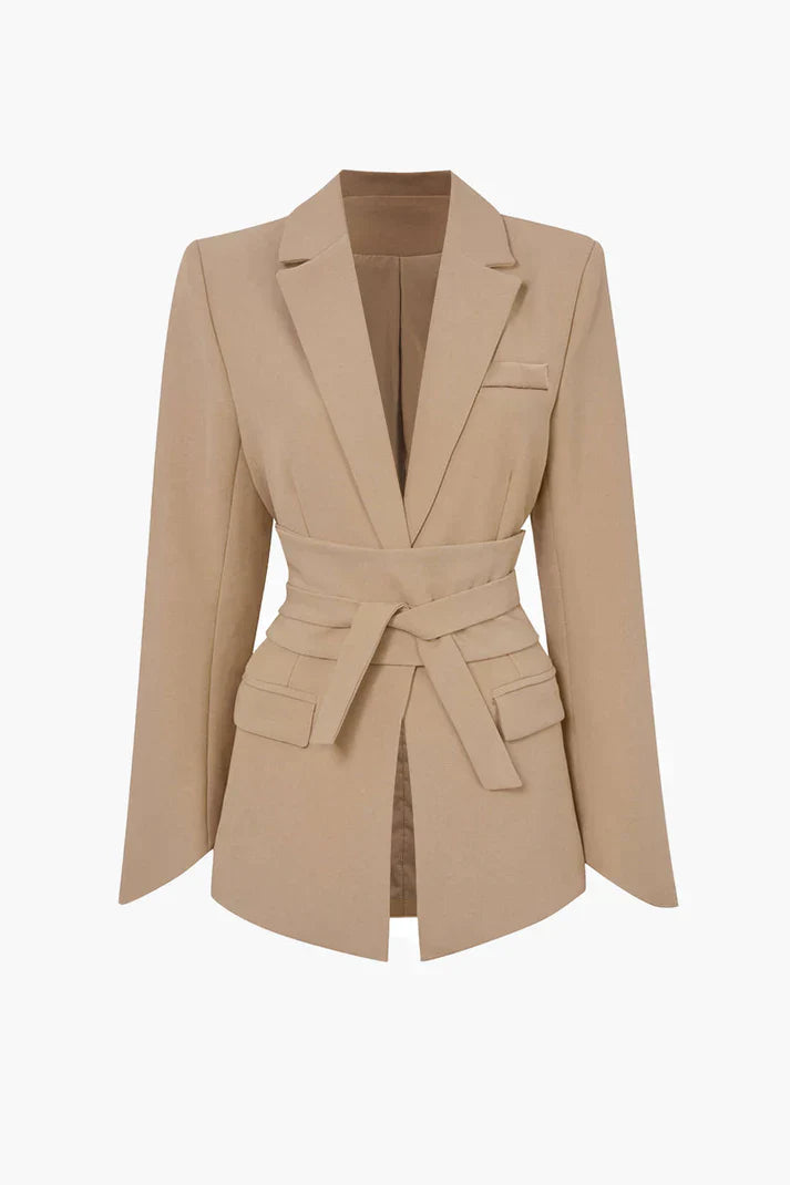 Chaqueta Salint Silueta Cinchada Con Hombros Estructurados