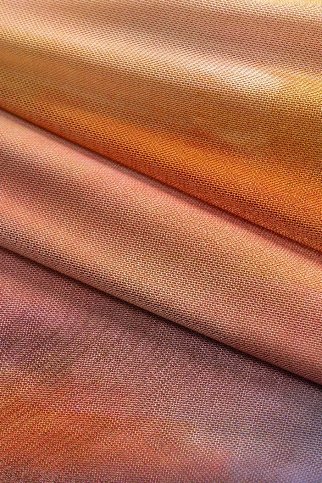 Tie Dye Print Mesh Ruched Long Sleeve Maxi Dress