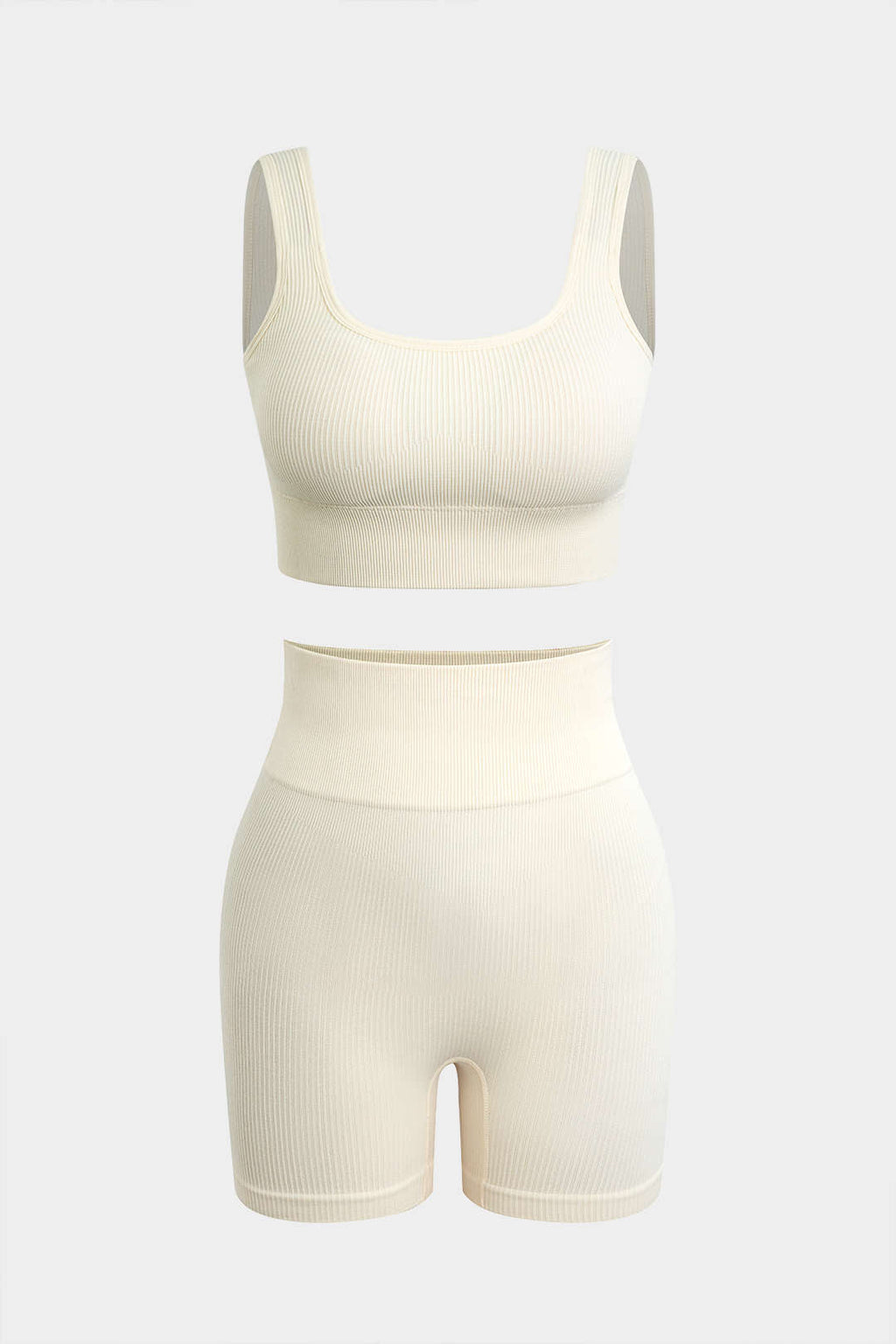 Conjunto Básico De Camiseta Sin Mangas Y Shorts Para Yoga